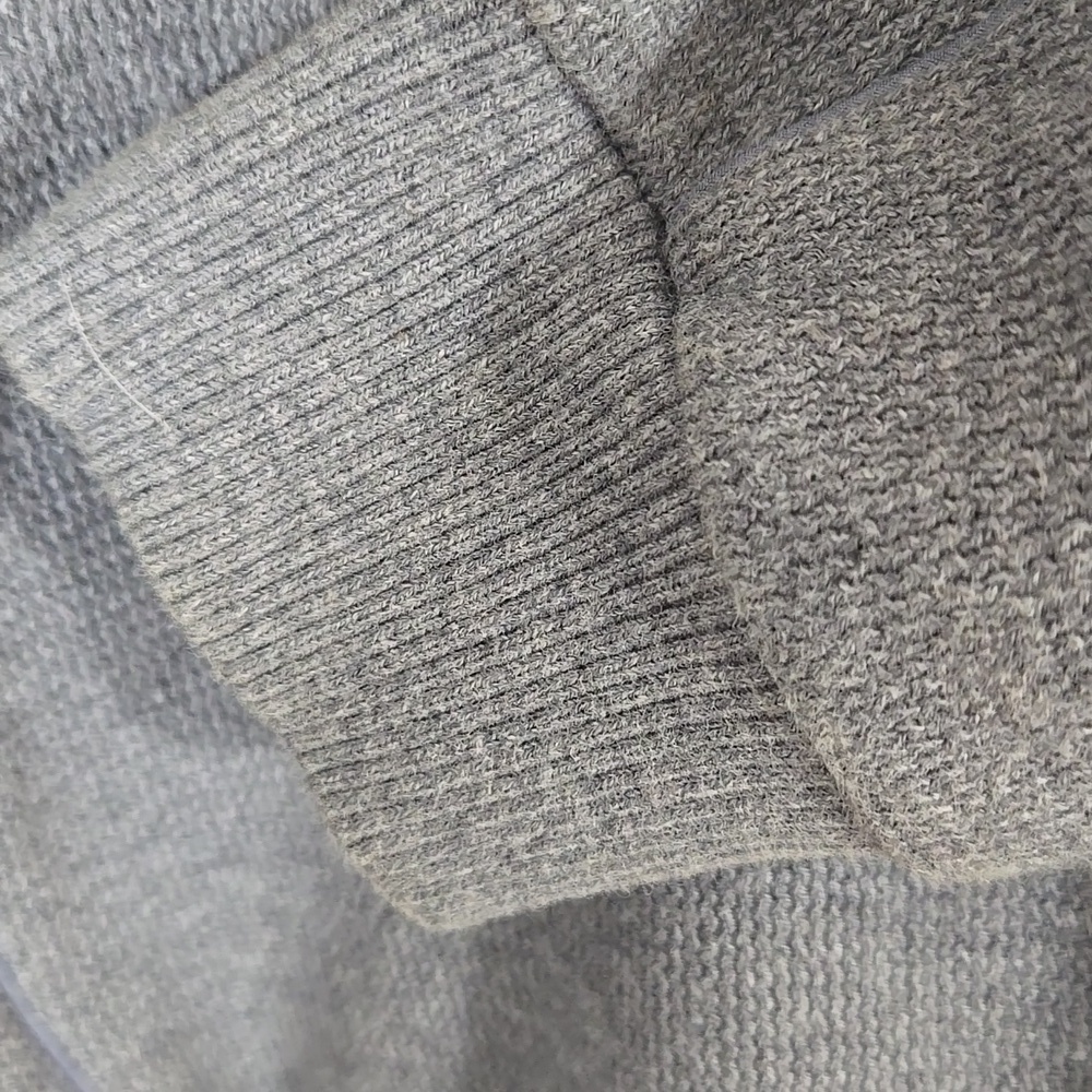 Calvin Klein Light Gray Men's Shawl Neckline Sweater Work Preppy Academia, L - Picture 9 of 10